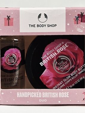 The Body Shop British Rose Duo Gift Set Shower Gel & Glow Body Butter